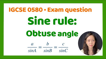 Sine Rule (Obtuse Angle) Explained | IGCSE 0580 Trigonometry Question (2025)