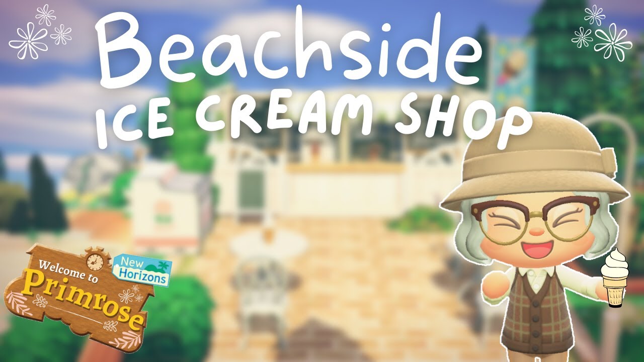 GRANDMACORE COTTAGE CORE ACNH SPEED BUILD BEACH & ICE CREAM SHOP