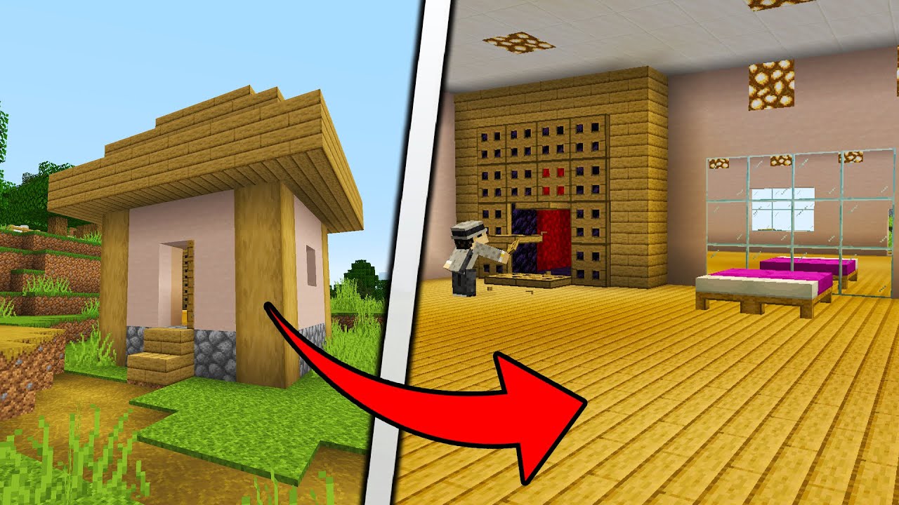 Vårat Hus i Minecraft Är Större På Insidan