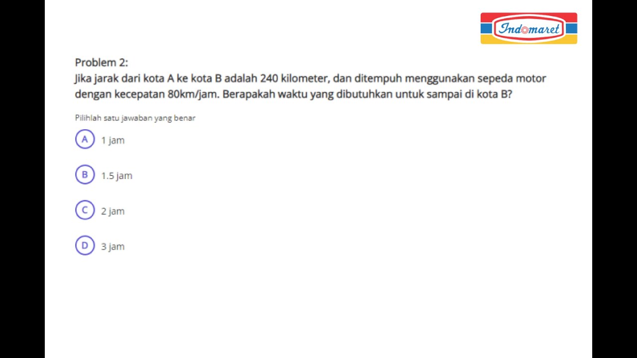 Contoh Soal Tes Indomaret Terbaru 2026 dan Pembahasannya