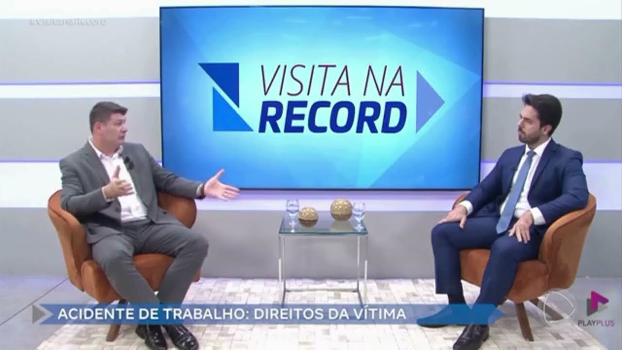 DR. GABRIEL MOURA MANZZI NO VISITA NA RECORD | DIREITOS DE QUEM SOFRE ACIDENTE DE TRABALHO