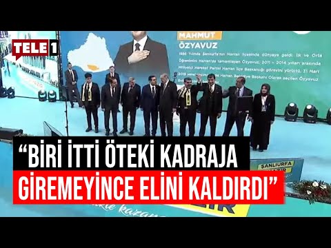 AKP'nin Şanlıurfa aday tanıtımında ilginç görüntüler!