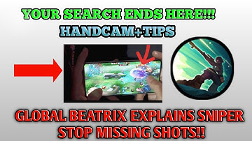 How to fast Beatrix Sniper Ultimate ( HANDCAM)|Mobile Legends