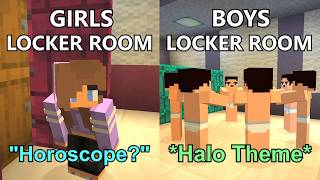 Boys VS Girls at School Portrayed by Minecraft