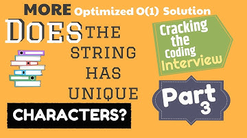 Determine if a string has all unique characters [Cracking the Coding Interview] [BitVector] | Part-3