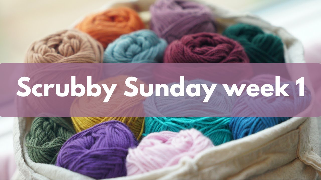 Scrubby Sunday week 1 Crochet and Knit Washcloths for Donation YouTube