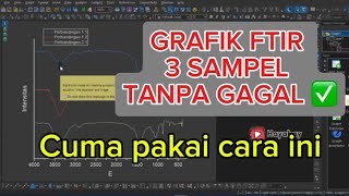 Cara Mengelola Data FTIR di Origin | GRAFIK FTIR 3 Sampel by Origin