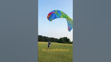 First time kiting a parachute for Paramotor #aviation #paramotor #flying #paramotorpilot