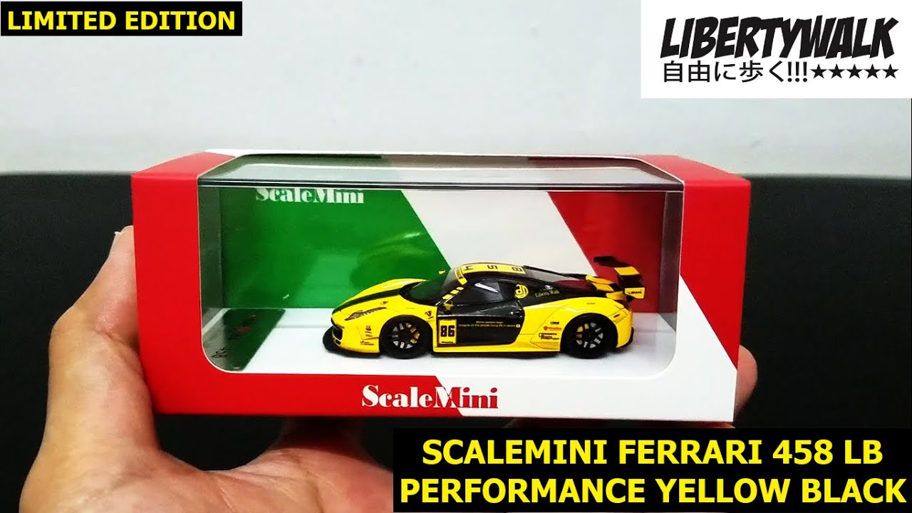 REVIEW SCALEMINI FERRARI 458 LB PERFORMANCE YELLOW BLACK ZEBRA | GA KAYAK FERRARI PADA UMUMNYA