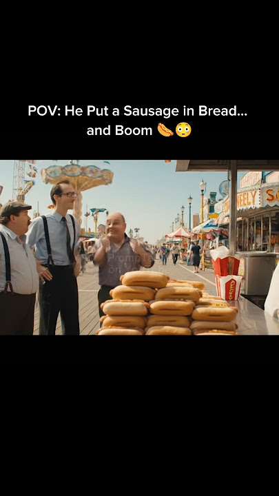 POV: He Put a Sausage in Bread… and Boom 🌭😳 #shorts #ai #hotdog #veo3 #viral