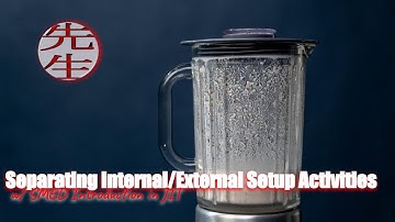 Stage 1  of SMED Separating Internal/External Setup Activities w/ SMED Introduction in JIT