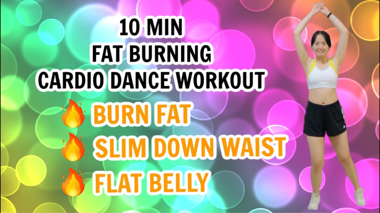 10min fat burning cardio dance workout🔥burn fat🔥slim down waist🔥flat