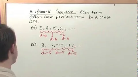 Lesson 12 - Arithmetic Sequences And Series (College Algebra)