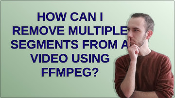 How can I remove multiple segments from a video using FFmpeg?