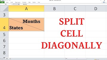Split Cells Diagonally in Ms Excel| Two headers in same Cell