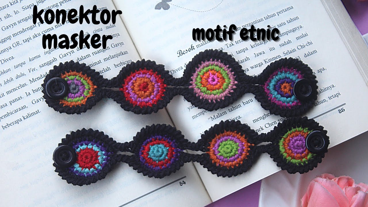 Konektor Masker Rajut Bernuansa Etnic Ear Saver For Mask Kreatif Chi Chi