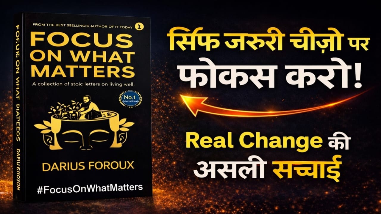 Focus On What Matters Book Summary in Hindi | 90% लोग यहीं गलती करते हैं | Life Changing Stoic Rules