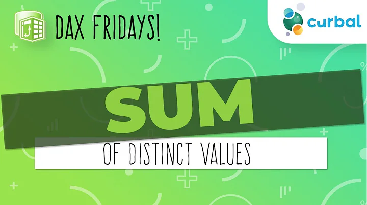 DAX Fridays #12: SUM of distinct values