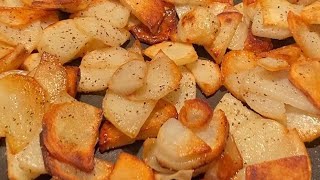 Pan Fried Potatoes - Easy Sauteed Skillet Potatoes - BEST CRISPY Potato Recipe For Potato Lovers!