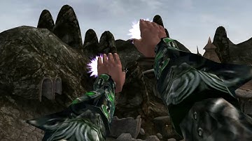 Bombing run of Dagon Fel from Vivec