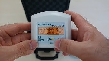Radon Scout Professional: start of Radon measurement