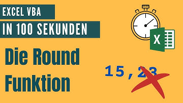 Anzahl der Nachkommastellen für Dezimalzahlen festlegen - Round Funktion [Excel VBA in 100 Sekunden]