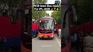 RCB Team Bus 🔥 Ready for IPL 2026 | RCB vs SRH Match Vibes 🏏🚍  #travel #tourist #team #cricket