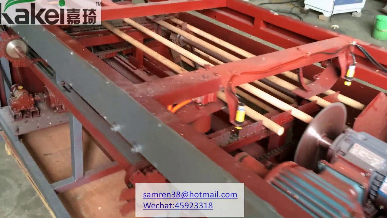 Automatic Wood Broom Sticks Making Machine Screw Making Machine YouTube