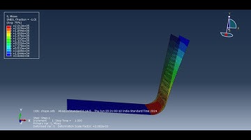 ANALYSIS OF L-SHAPE SHELL | ABAQUS CAE