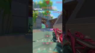 Wall Bang saved Jett  #lightning #valorant #gaming
