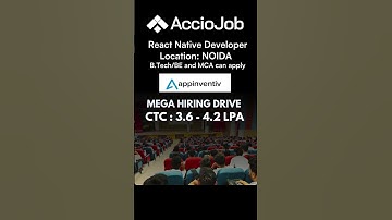 React Native Developer Opening | Noida Location | Hiring Drive