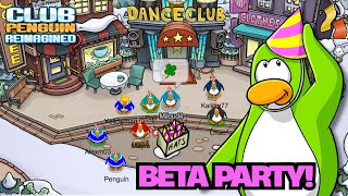 BETA PARTY IS HERE! 🎉- ROCKHOPPER APPEARANCE! 🏴‍☠️ | CLUB PENGUIN REIMAGINED
