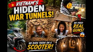 🇻🇳 Vietnam's Hidden War Tunnels! We Rode There on a Scooter & Fired REAL Guns! 🔫😱 | S5 EP7