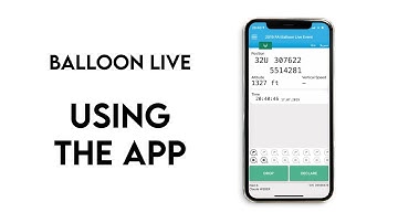 Balloon Live App - Using the App