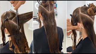 Long Layers Haircut For Curly Hair | Tips & Techniques for cutting curly hair