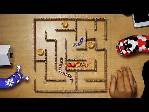 Worm zone real life - WormsZone.io viral video - Maze #3