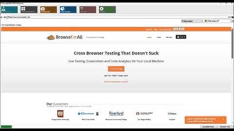 BrowseEmAll: Start a new live test
