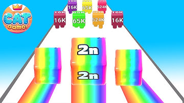 ⭐Tiktok Games Jelly Run x Bounce Merge 2048 Join Numbers  All Levels Satisfying Mobile Game