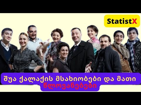 შუა ქალაქის მსახიობები და მათი წლოვანებები