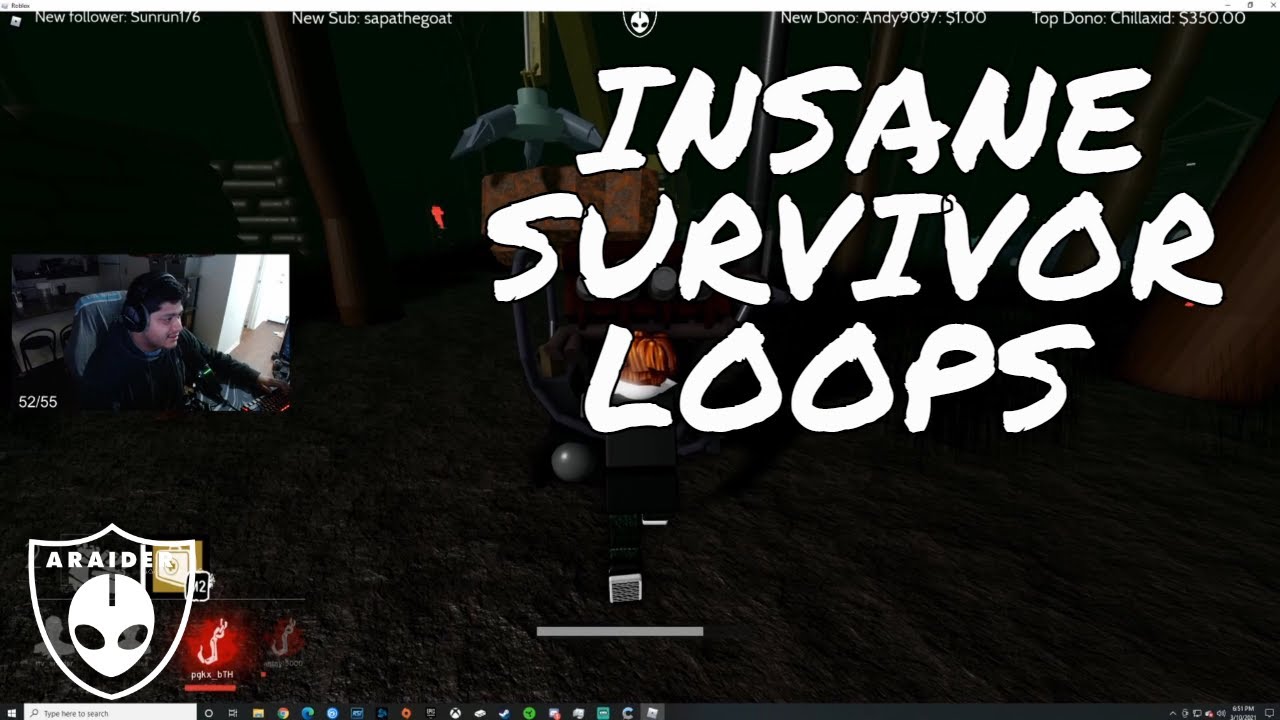 INSANE SURVIVOR goes for a RUN | Dead By Daylight Gameplay | Roblox ...