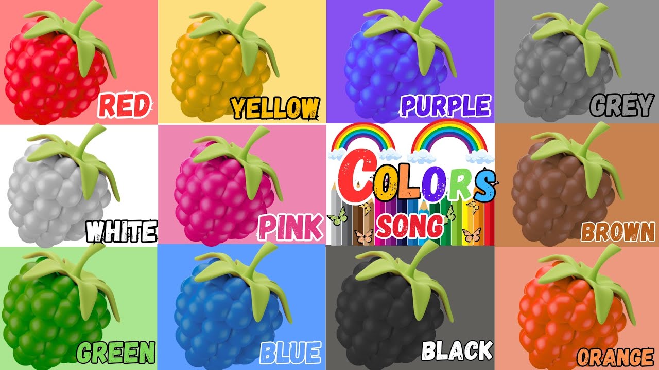 Let's Learn The Colors! - Cartoon Animation Color Songs for Children ...