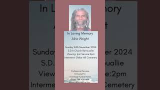 Alric Wright | Funeral Announcement