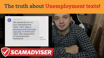 We noticed an error in your unemployment claim TEXT - is it scam or legit notice?