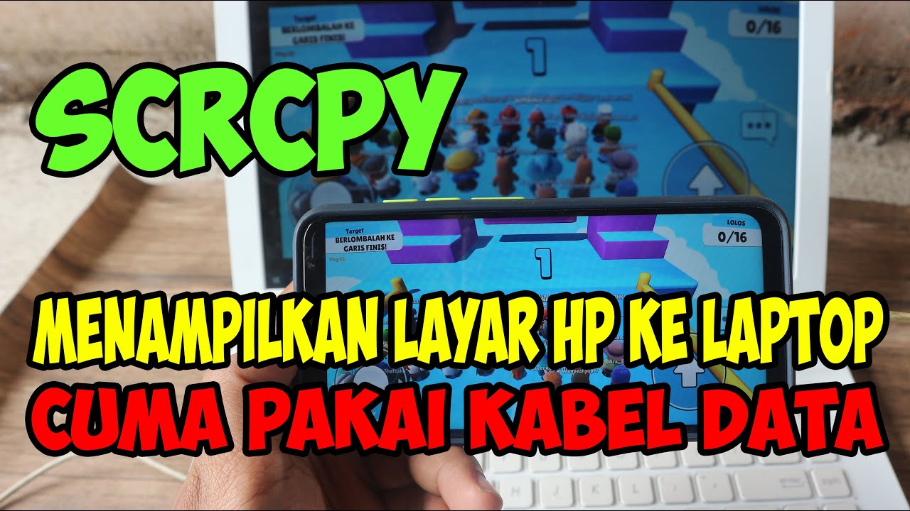 Cara Menampilkan Layar Hp Ke Laptop Dengan Kabel Data Youtube