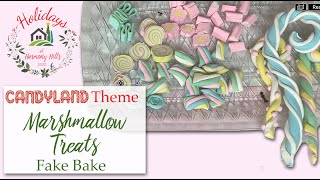 Faux Marshmallow Treats  Candyland Theme for Christmas