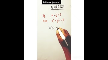 Short cut trick to find the sum of the square of number & its reciprocal if their difference  given