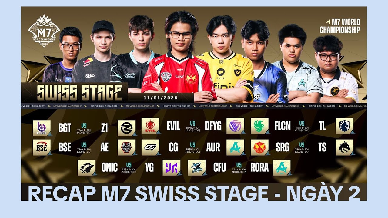 MLBB | RECAP SWISS STAGE M7 - NGÀY 2: TLPH VÀ SRG CÙNG GÁY VANG, YG ...
