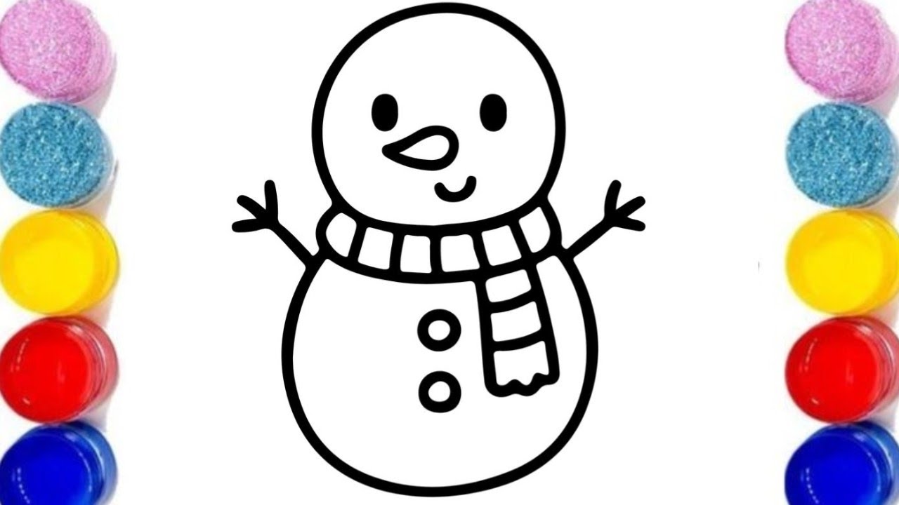 How to draw snowman |winter special | snow man kaise draw kre |ad art tv 