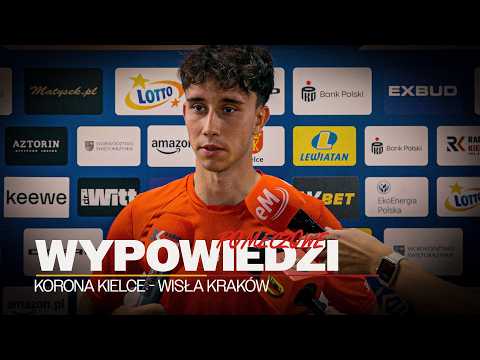 Ondřej Lingr i Kamil Jakubczyk po meczu Korona Kielce - Wisła Kraków 1-1 (05.09.2026)