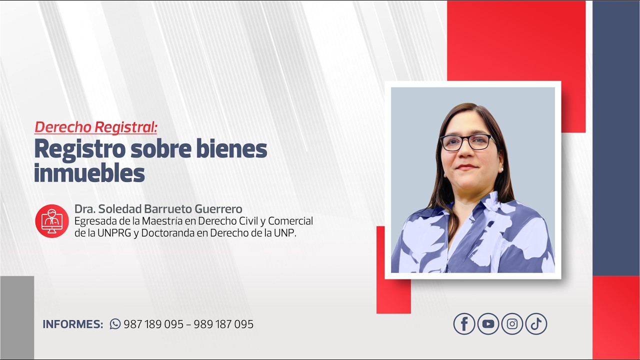 Registro Sobre Bienes Inmuebles | Soledad Barrueto Guerrero